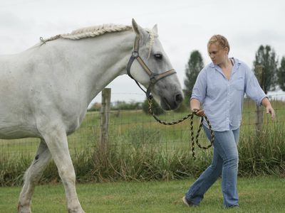 woman with horse