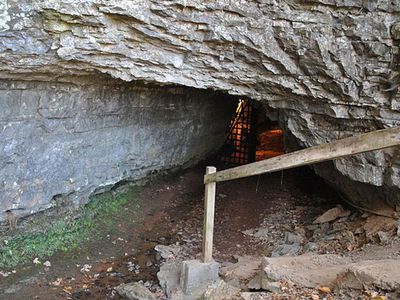 The entrance to Bell Witch Cave