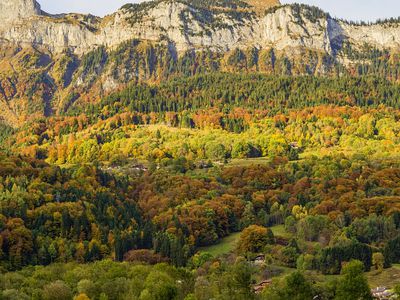 Autumn Colors In French Alps, Haute-Savoie