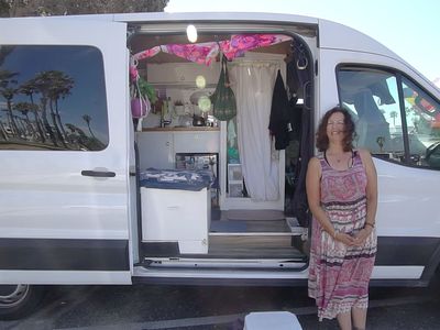 Buddhist meditator's van conversion exterior