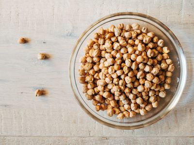 dried chickpeas in a bowl