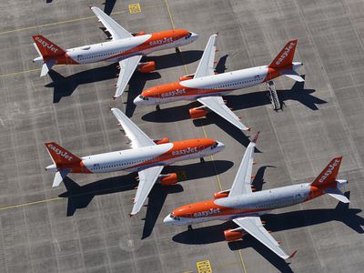 EasyJet planes on a runway