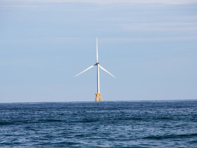 Block Island Wind Farm is the first commercial offshore wind farm in the US. It was built from 2015-2016 and consists of five turbines.