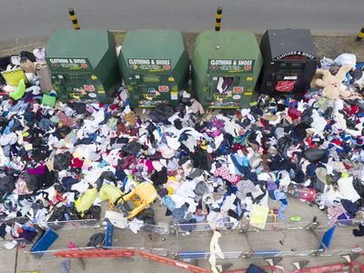 recycling bins