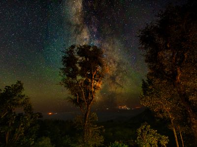 Scenic Milky Way sky 