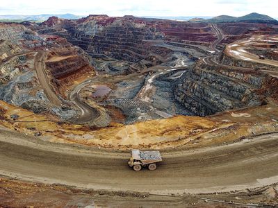 open pit copper mine in Spain