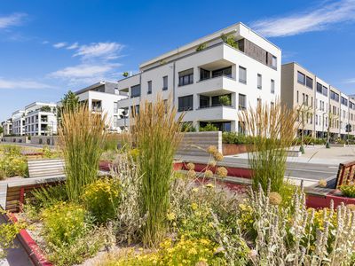 Passive house development area, Bahnstadt, Heidelberg, Germany