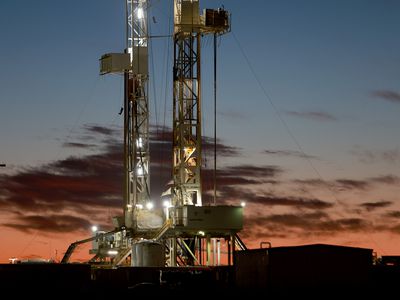 Oil rig in the permian basin