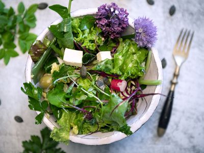 Leafy greens in a bowl