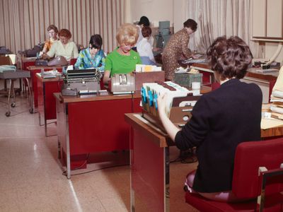 Women at work in office