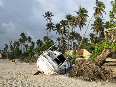 Hurricane Maria 2017 beachfront damage