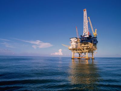 Offshore drilling rig in the Gulf of Mexico