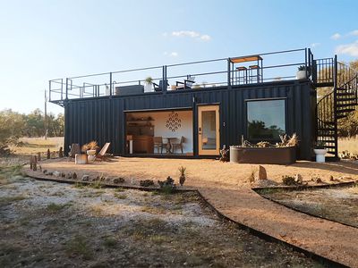 Porter shipping container house by Bob's Containers exterior