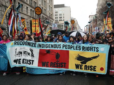 Standing Rock protesters in 2017