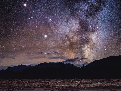 starry sky over New Zealand