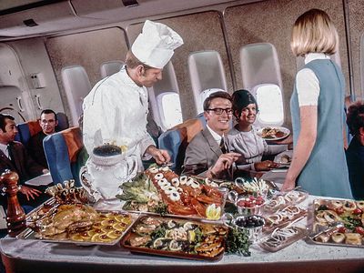 dining on sas plane