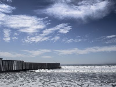 The US-Mexico border wall fence at Friendship Park in San Diego