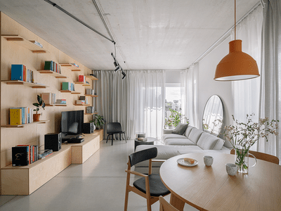 Box in the Box Apartment by Photon Studio interior